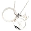 Louis Vuitton Ring Necklace Monogram Stainless Steel Necklace