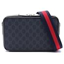 Gucci GG Supreme Shoulder Bag Leather Black