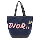 Dior DIOR × kaws Canvas Leather Tote Bag - Christian Dior