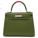 Hermes Kelly 28 Handbag in Rouge Vif - Hermès