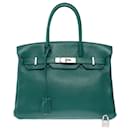 Sac HERMES Birkin 30 en Cuir Vert - 102688 - Hermès