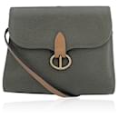 Christian Vintage Military Green Leather Flap Shoulder Bag - Dior