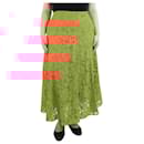 Orange floral lace midi skirt - size UK 12 - Autre Marque