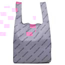 BALENCIAGA - Balenciaga Supermarket Shop shopping bag in pink leather