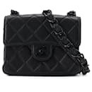 CHANEL - Chanel Timeless Mini Square so black shoulder bag in black leather