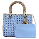 DIOR - Limited edition Lady Dior handbag in exotic python leather