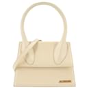 JACQUEMUS - Jacquemus Grand Chiquito shoulder bag in beige leather