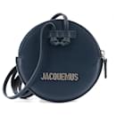 JACQUEMUS - Le Pitchou Jacquemus coin purse in smooth navy blue leather