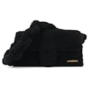 JACQUEMUS - Jacquemus Le Bambidou shoulder bag in black bouclé wool