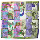 HERMÈS - Carré 90 Della Cavalleria Hermès in blue silk