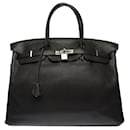 Sac HERMES Birkin 40 en Cuir Noir - 102733 - Hermès