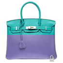 Sac HERMES Birkin 30 en Cuir Bleu - 102533 - Hermès