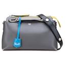 Fendi Gray Medium Tricolor Leather By The Way Satchel