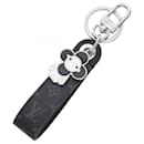 Louis Vuitton Monogram Eclipse Keychain with Dragonne Vivienne Charm