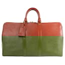 Louis Vuitton Epi Leather Keepall 45 Travel Bag in Brown M42978