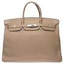 Sac HERMES Birkin 40 en Cuir Gris - 102798 - Hermès