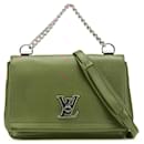 Louis Vuitton Red Leather Lockme II BB