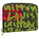 LOUIS VUITTON Monogram Graffiti Zippy Coin Purse Pink LV Auth 129310 - Louis Vuitton