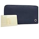 Bvlgari Navy Leather Long Bill Wallet - Bulgari