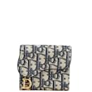 Christian Dior Dior Oblique Saddle Compact Wallet
