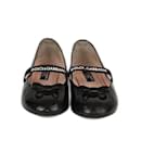 Dolce & Gabbana Kids Black Patent DG Logo Ballet Flats - Autre Marque