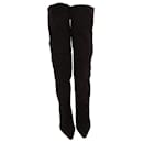 Vanessa Noel Dark Brown Pointed Toe Over The Knee Boots - Autre Marque