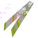 Écharpe Twilly Ex Libris en soie Hermès