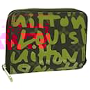 LOUIS VUITTON Monogram Graffiti Zippy Coin Purse Orange M93708 LV Auth 131503 - Louis Vuitton