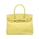 Hermes Birkin 30 Lime Handbag - Hermès