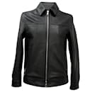  Mr. P. Zipped Coach Jacket in Grained Leather - Autre Marque