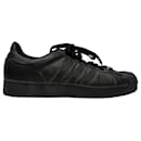 Adidas Superstar Sneakers in Triple Black Leather - Autre Marque