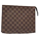 LOUIS VUITTON Damier Ebene Poche Toilette 26 Pouch N47543 LV Auth 131222 - Louis Vuitton