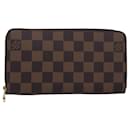 LOUIS VUITTON Damier Ebene Zippy Wallet Long Wallet N41661 LV Auth am6593SV - Louis Vuitton