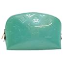 LOUIS VUITTON Monogram Vernis Pochette CosmeticPouch Tyu Luco Words Auth 91172AV - Louis Vuitton