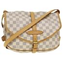 LOUIS VUITTON Damier Azur Saumur 30 Shoulder Bag N48202 LV Auth 37002V - Louis Vuitton