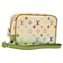 LOUIS VUITTON Monogram Multicolor Trousse Wapity Pouch White M58033 Auth MX041V - Louis Vuitton