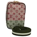 LOUIS VUITTON Monogram Mini Usu Digital Pouch Red M60001 LV Auth KD445 - Louis Vuitton