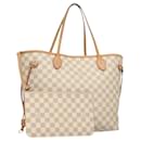 LOUIS VUITTON Damier Azur Neverfull MM Tote Bag N41605 LV Auth 118906 - Louis Vuitton
