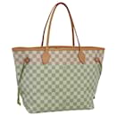 LOUIS VUITTON Damier Azur Neverfull MM Tote Bag N41605 LV Auth PP290V - Louis Vuitton