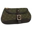 LOUIS VUITTON Monogram Mini Ansophie Pouch TST Khaki M92698 LV Auth BA3941V - Louis Vuitton