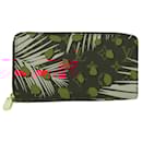 LOUIS VUITTON Monogram jungle dot Zippy Wallet Long Wallet Red Pink Auth 32470SM - Louis Vuitton