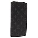LOUIS VUITTON Monogram Eclipse Zippy Wallet Vertical Wallet M62295 Auth 65226SM - Louis Vuitton
