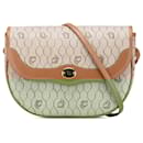 Dior Brown Honeycomb Coated Canvas Crossbody