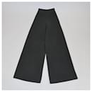 Stella McCartney Dark Grey Elastic Waits Knit Wide Leg Pants - Autre Marque