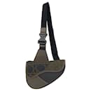 Dior Homme Khaki/Grey Mesh Saddle Crossbody Bag - Christian Dior