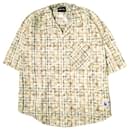 Danke Schon BLEACH CHECK OPEN COLLER SHIRTS Cotton Shirt Limited - Autre Marque