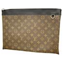 Louis Vuitton Monogram Macassar Pochette Discovery Clutch Bag