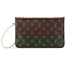 Louis Vuitton Brown Monogram Neverfull Pouch