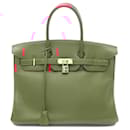 Hermès Red Fjord Birkin Retourne 35