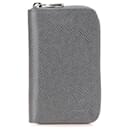 Louis Vuitton Gray Taiga Zippy Vertical Coin Purse